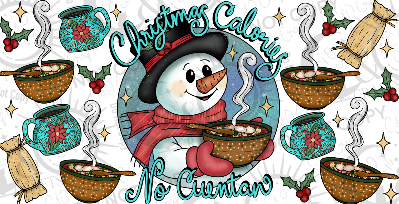 Christmas Calories 16oz PNG