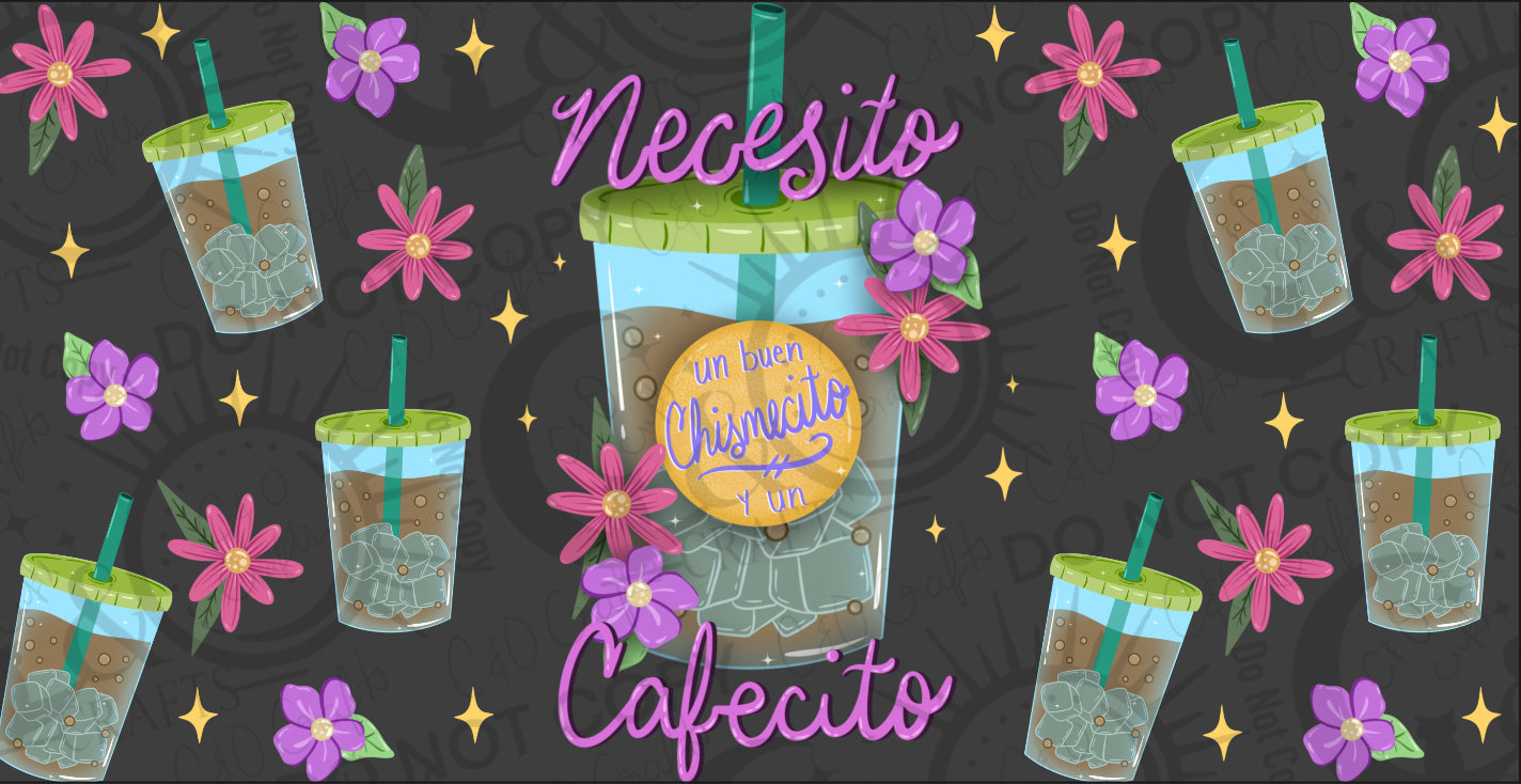 Necesito Cafecito 16oz PNG