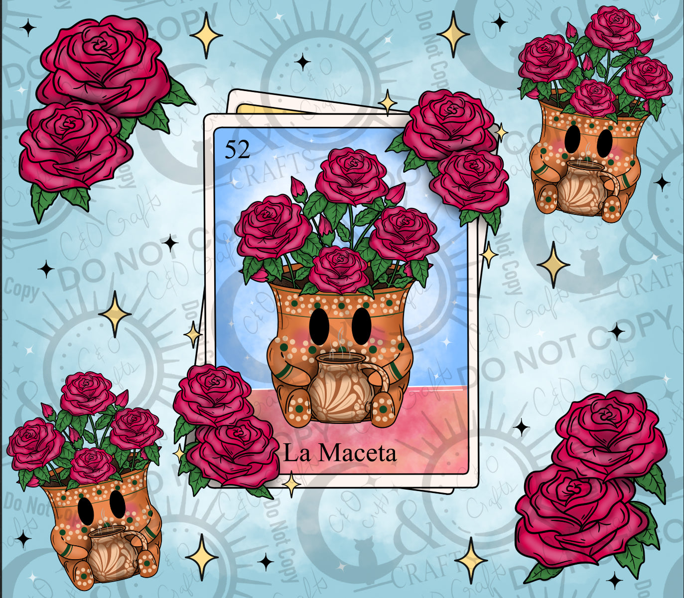 La Maceta 20oz Wrap PNG