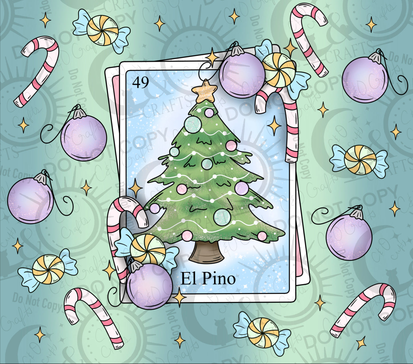 El Pino 20oz Wrap PNG