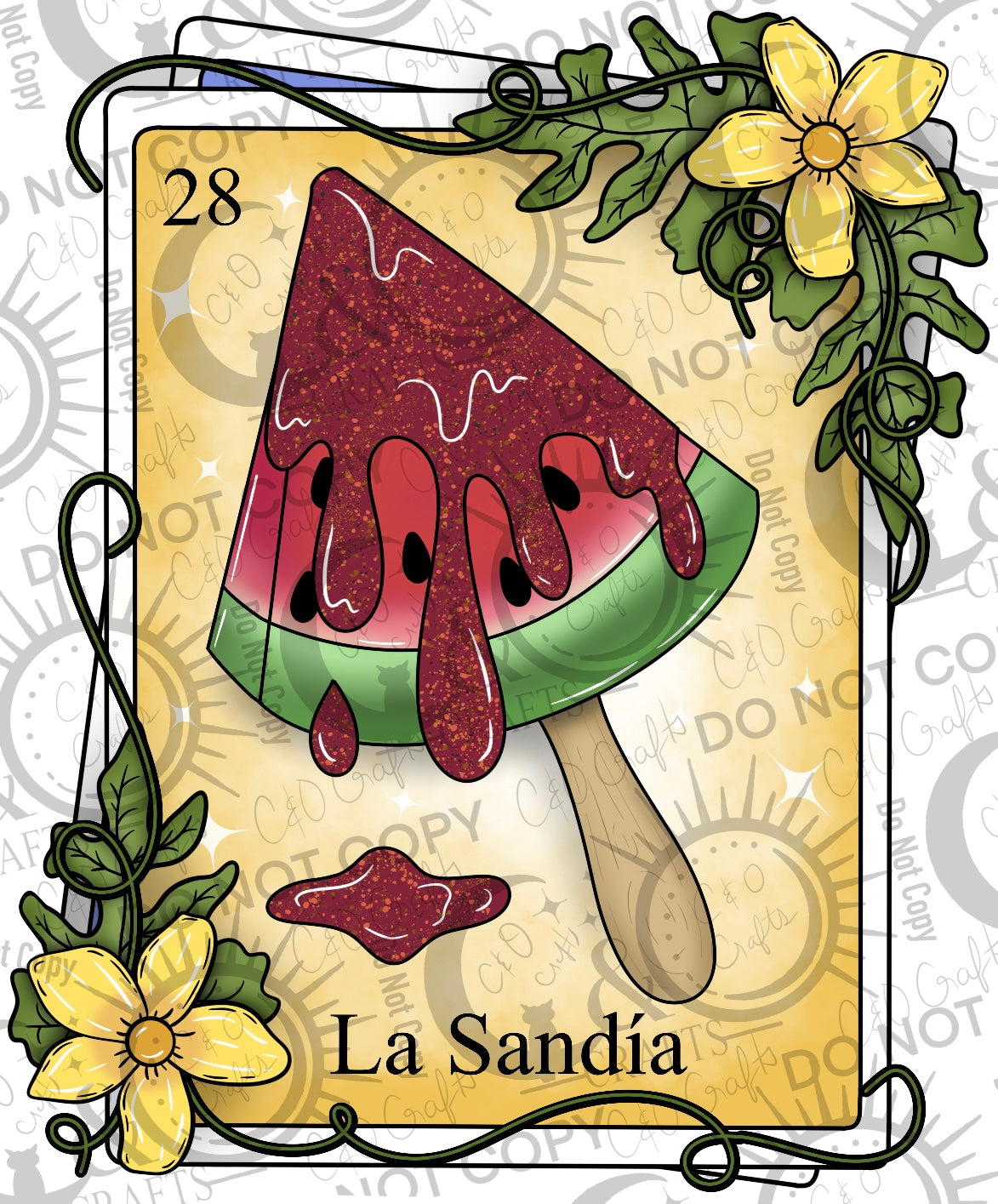 Sandía Card PNG