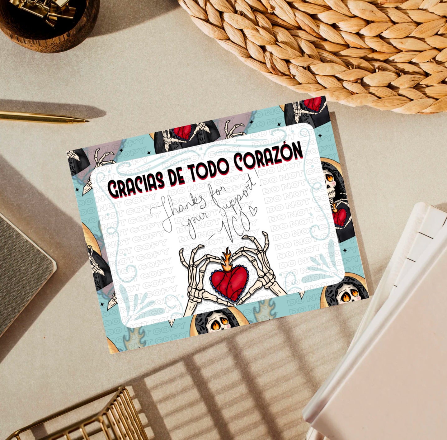 De Corazón Insert Card PNG