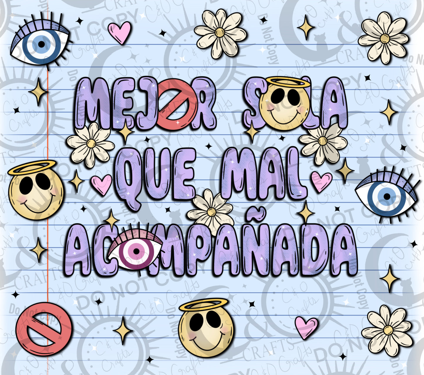 Mejor Sola 20oz Wrap PNG