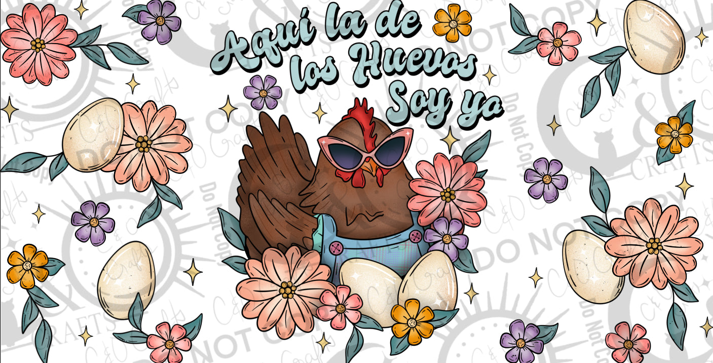 La De Los Huevos 16oz PNG Wrap