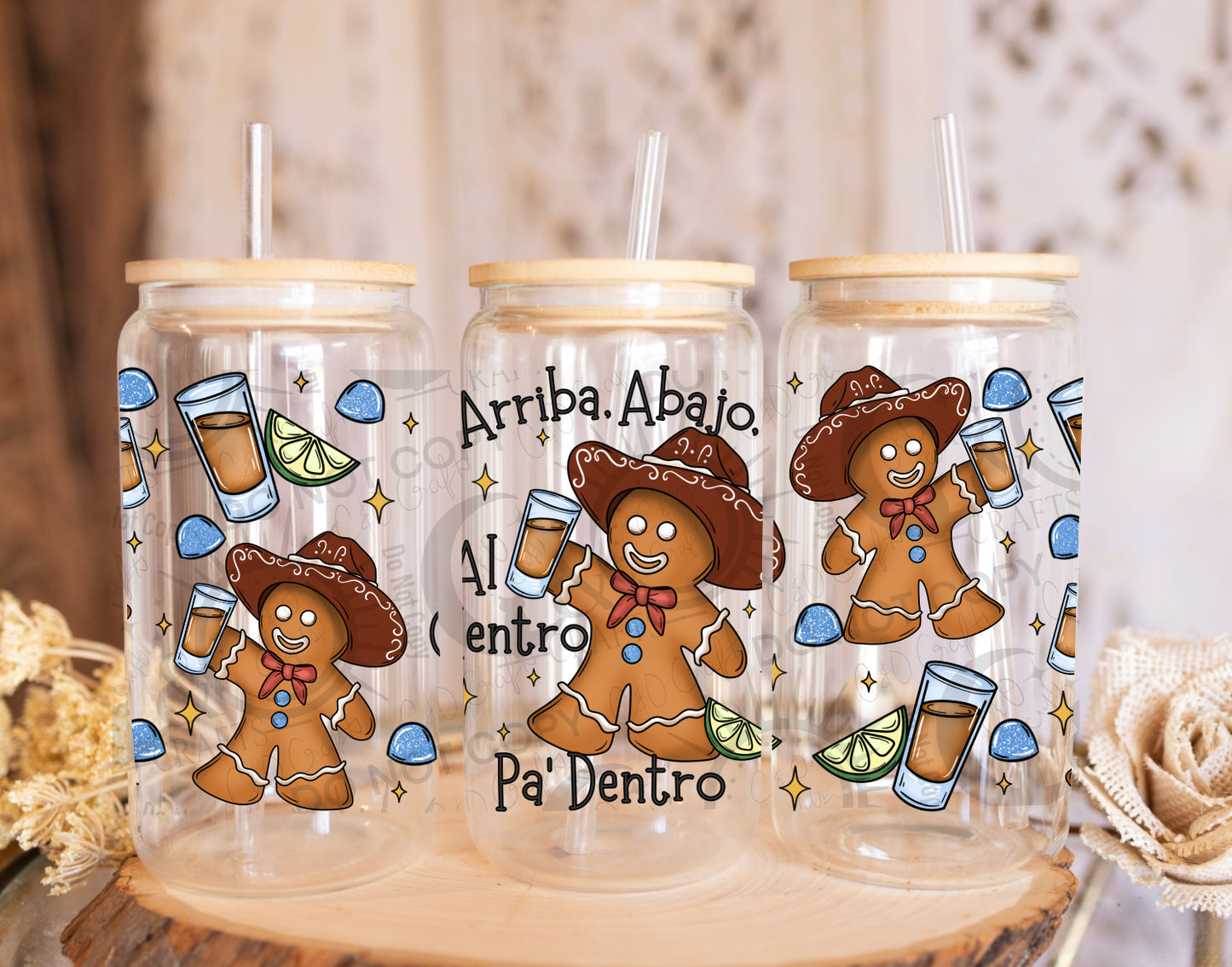Gingerborracho Tequila & Gumdrops 16oz PNG