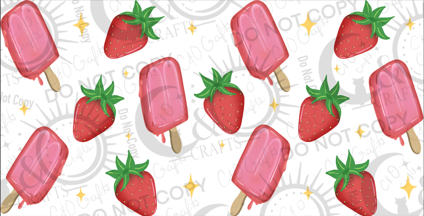 Fresa Paletas 16oz PNG