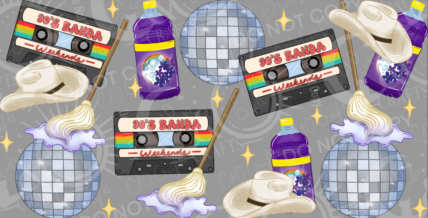 90’s Banda Weekends 16oz PNG