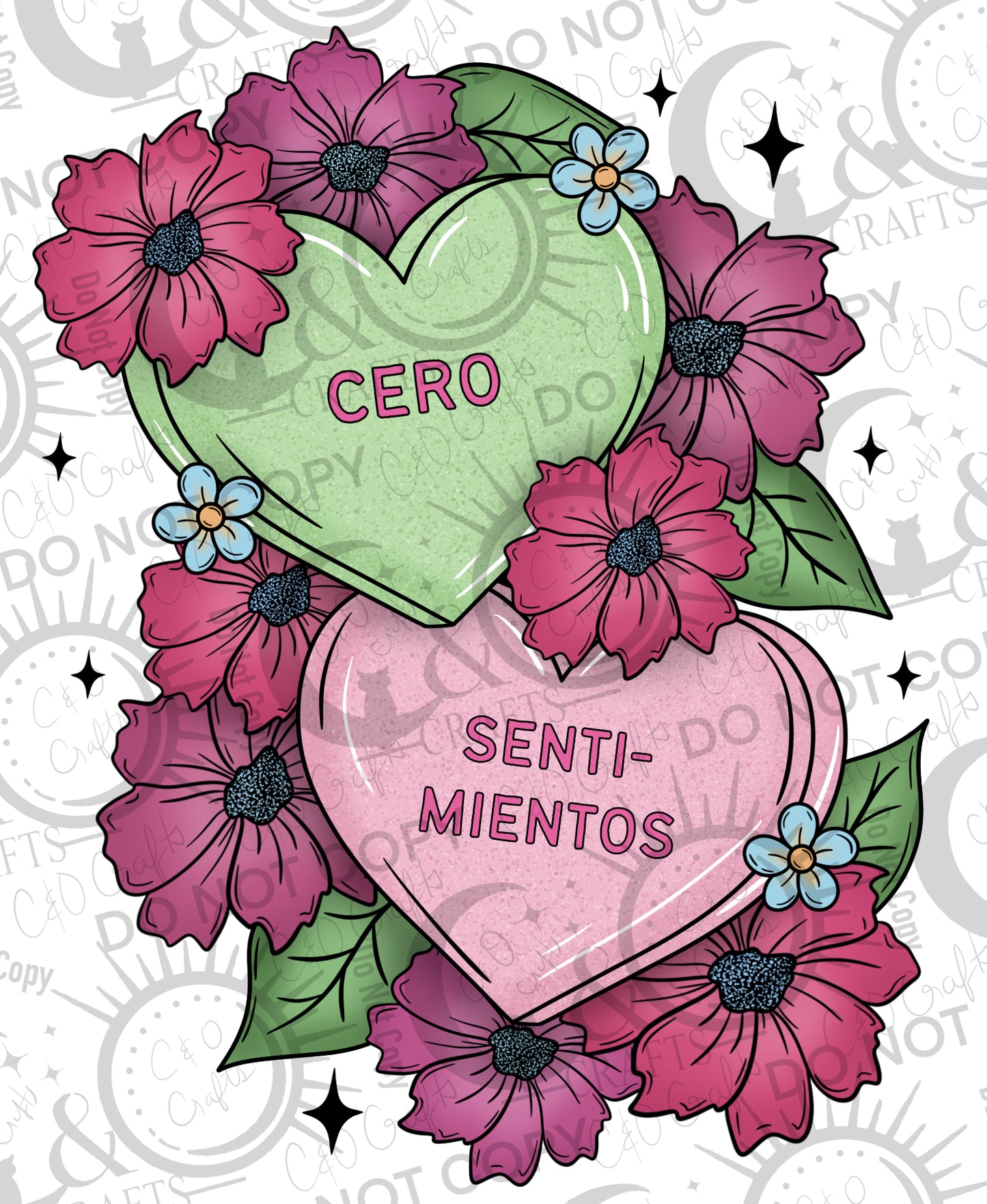 Conversation Hearts 3 PNG