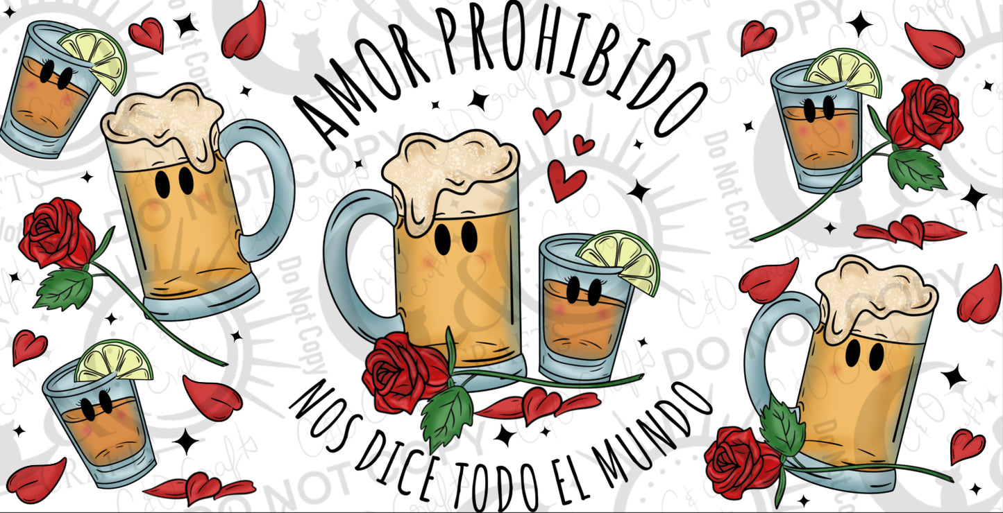 Amor Prohibido16oz PNG