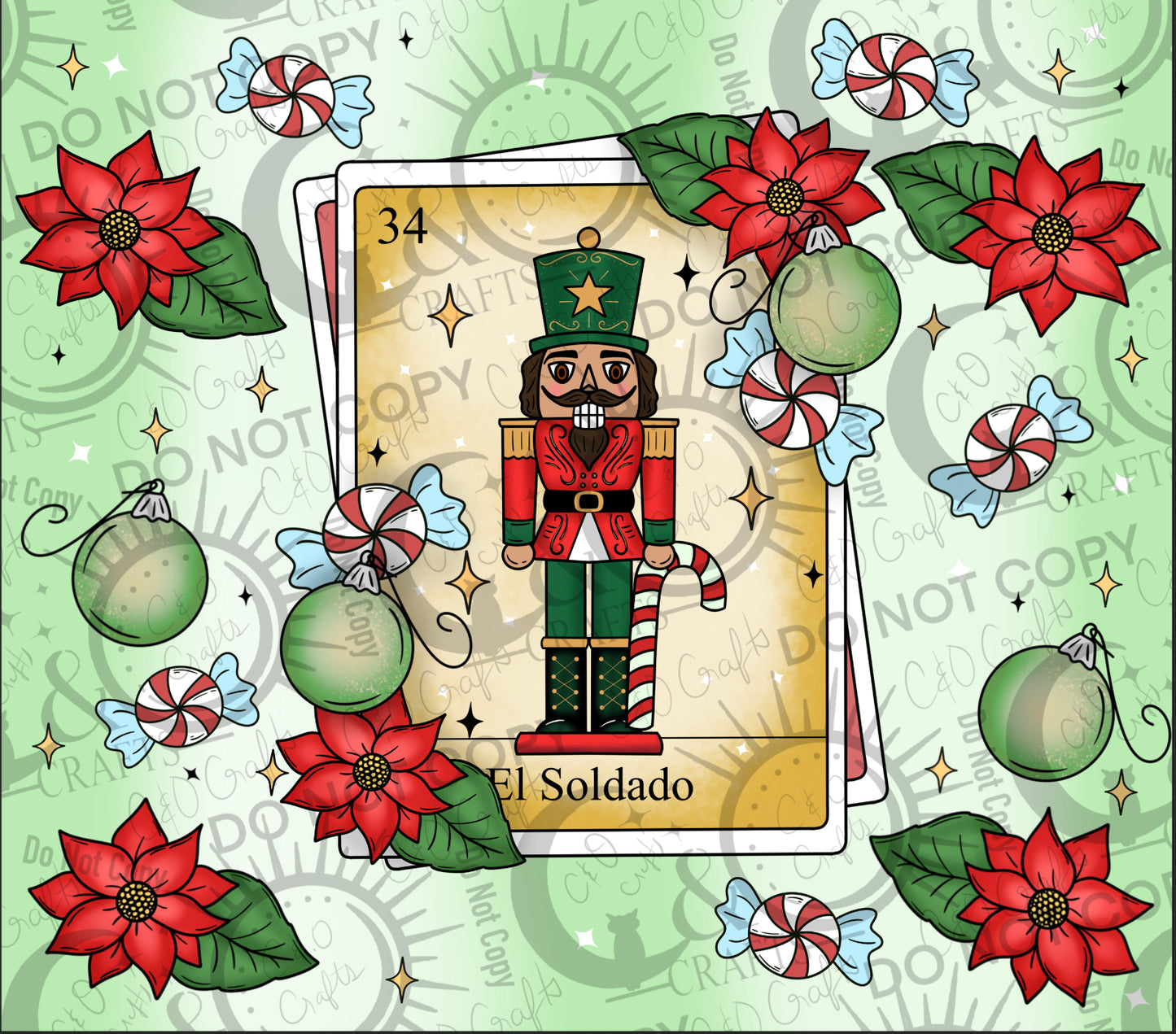 El Soldado Nutcracker 20oz Wrap PNG