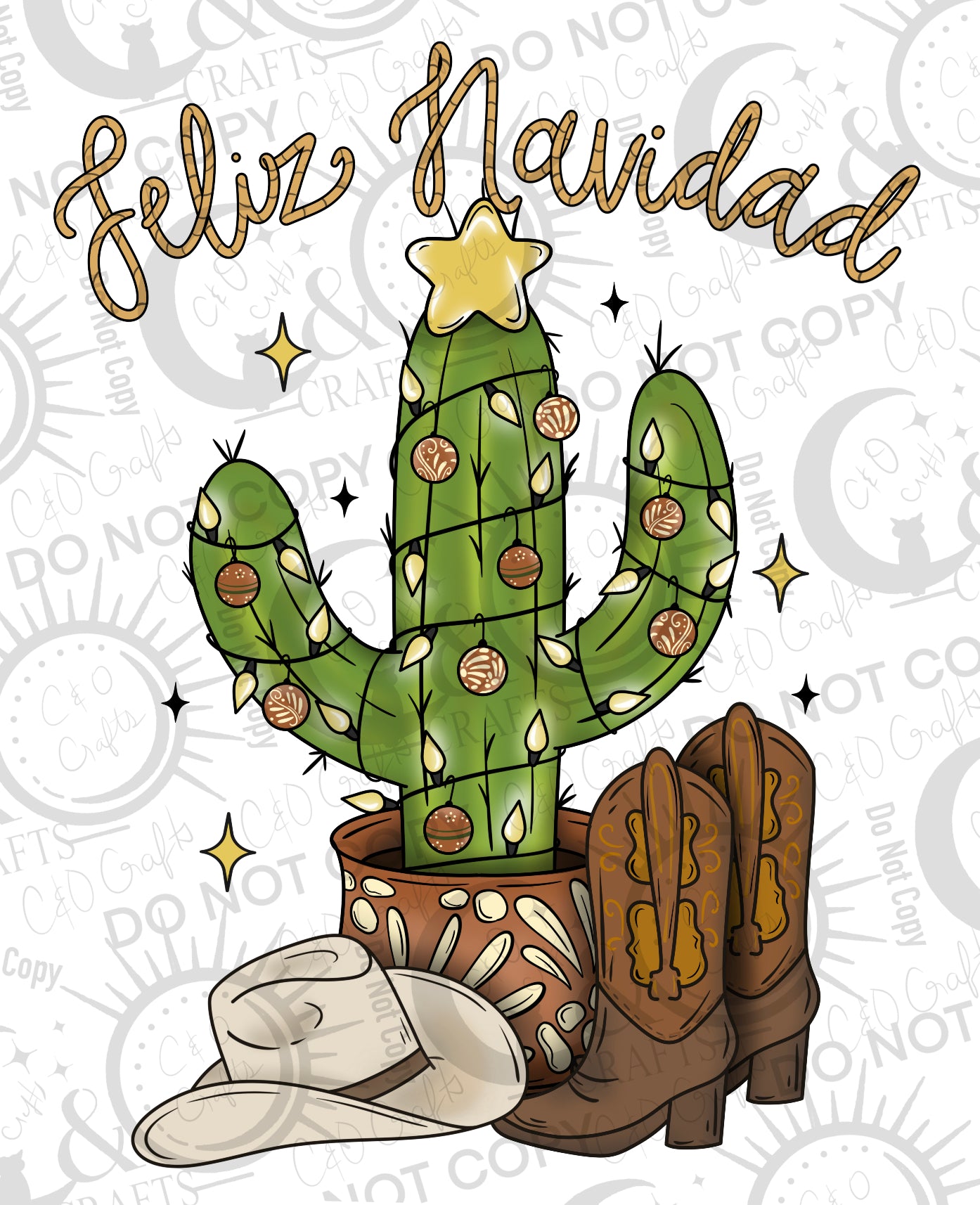 Vaquero Christmas PNG