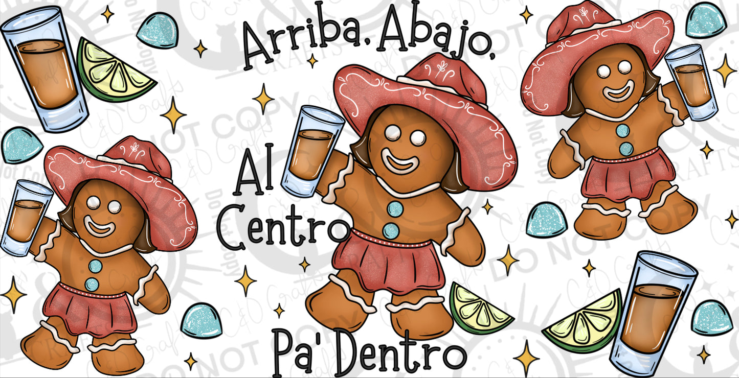 Gingerborracha Tequila & Gumdrops 16oz PNG