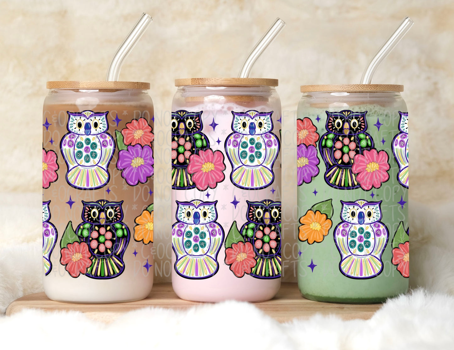 Owl Alebrije 16oz PNG
