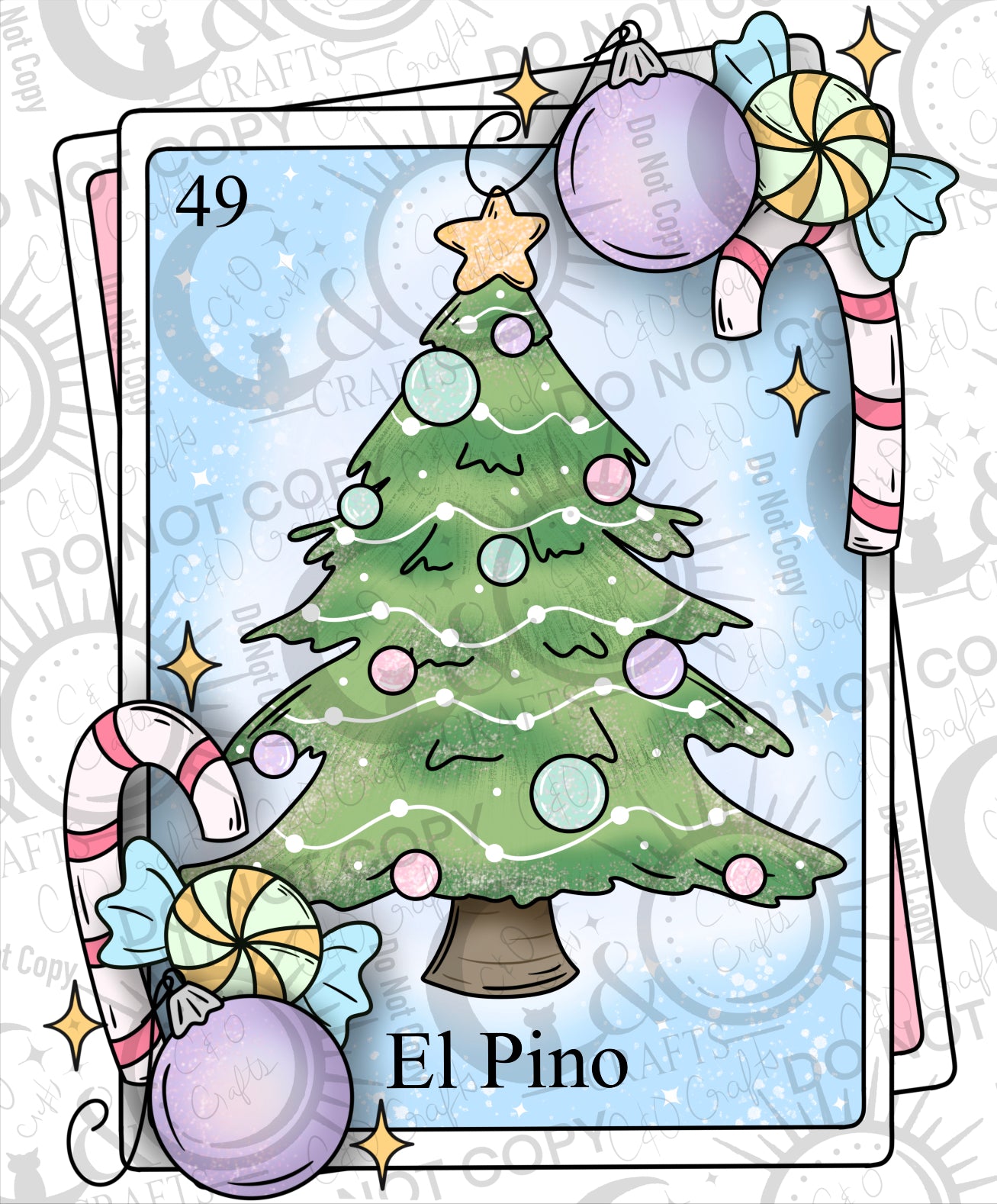 El Pino Card PNG