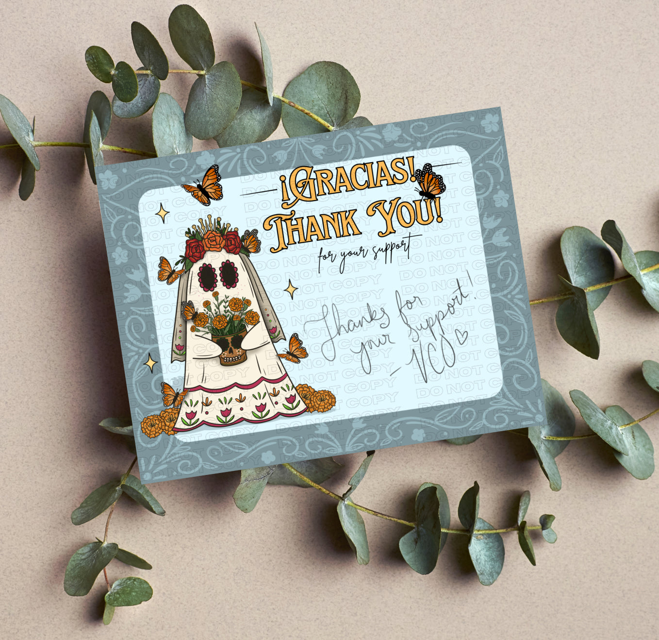 Marigold Ghoul Insert Card PNG