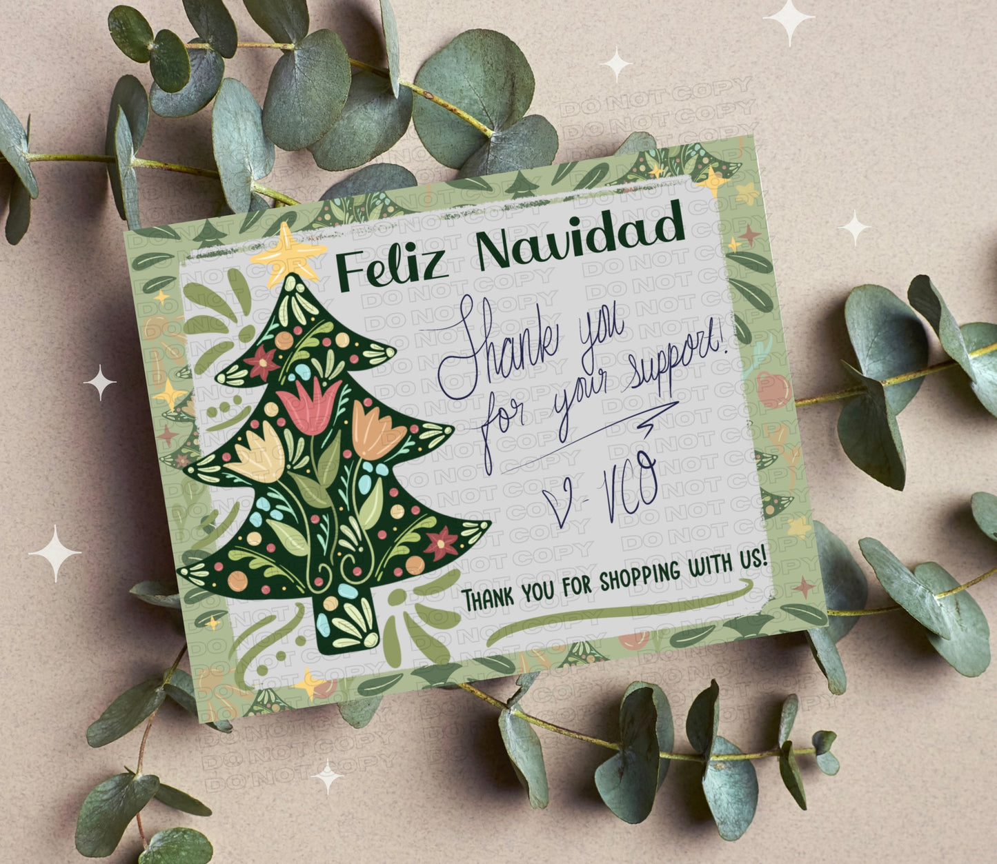 Talavera Tree Insert Card PNG