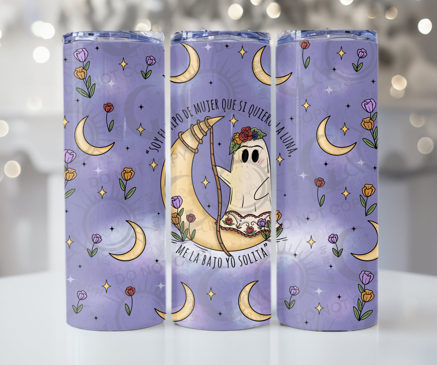Frida Ghoul II 20oz Wrap PNG