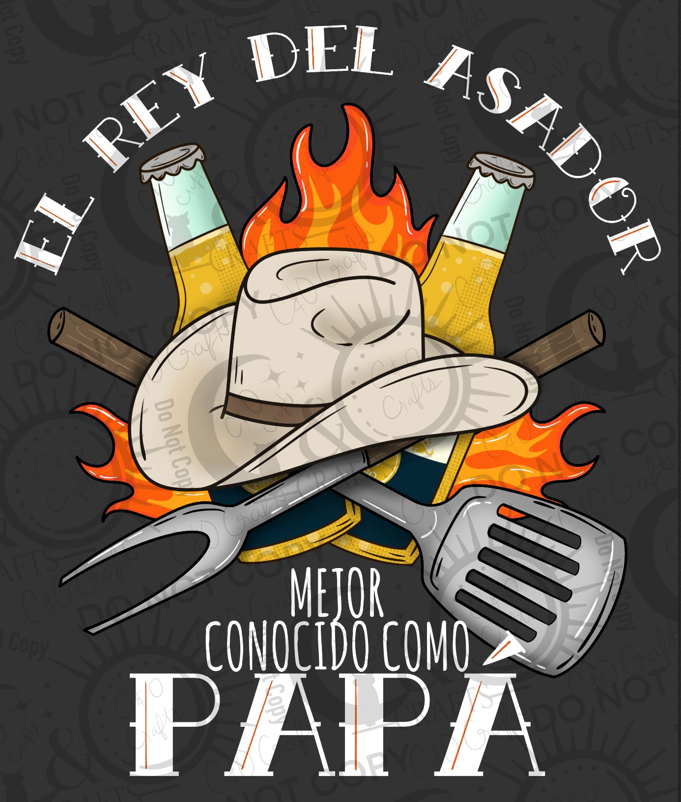 Asador King Inverted PNG