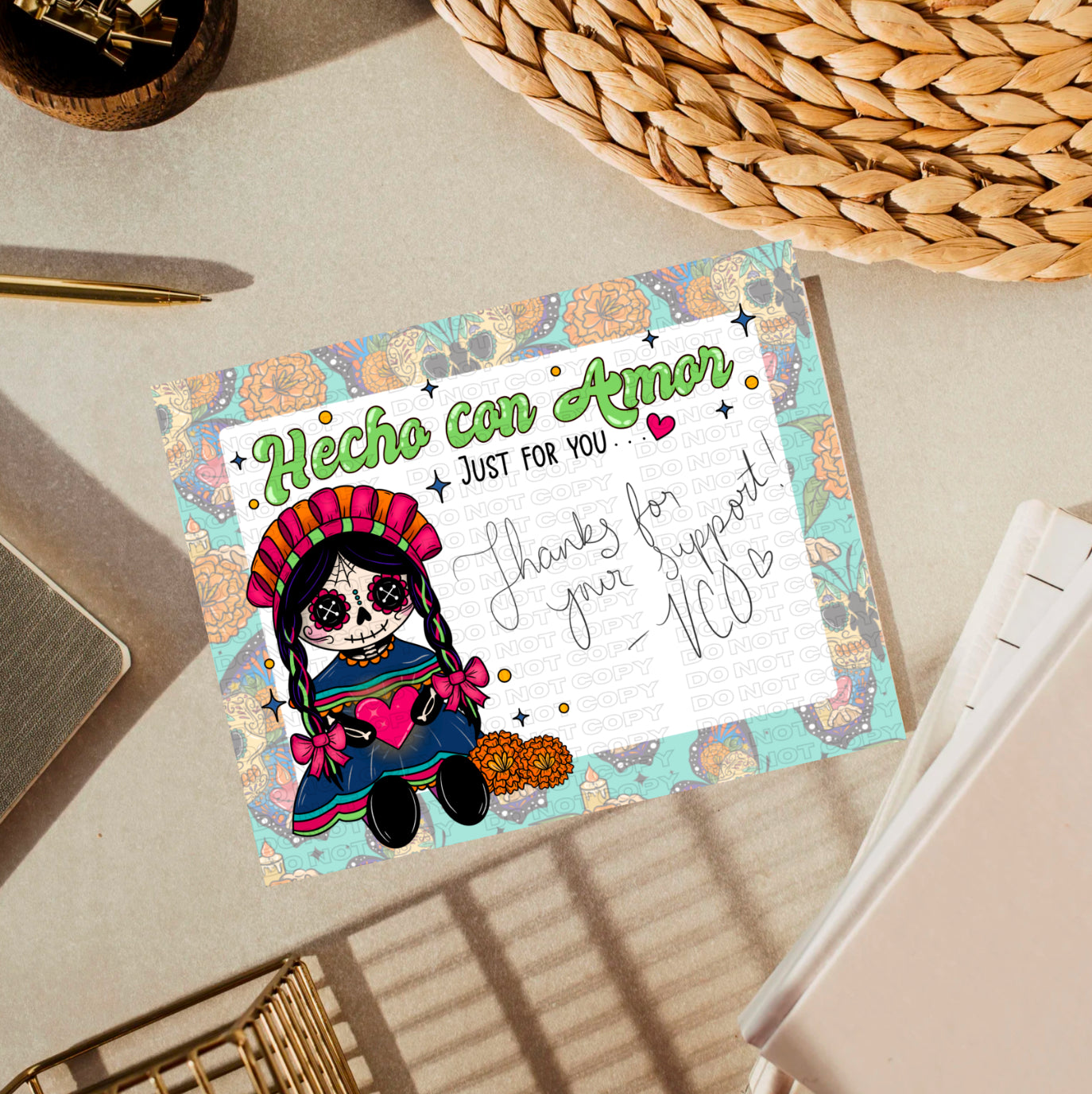 Muñeca Insert Card PNG