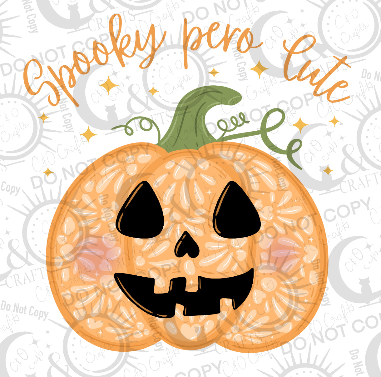 Spooky Cute (orange) PNG