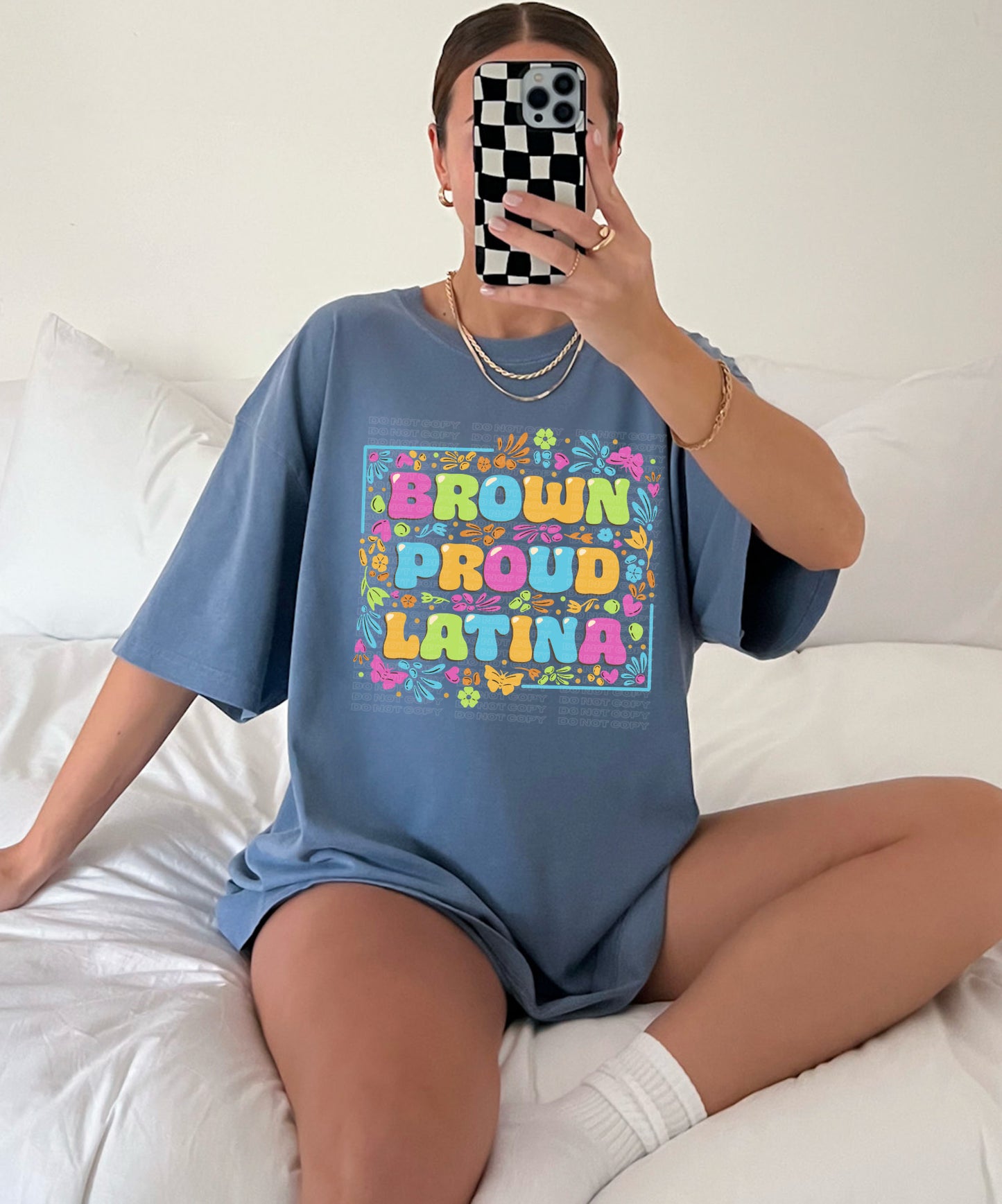 Brown Proud Latina PNG