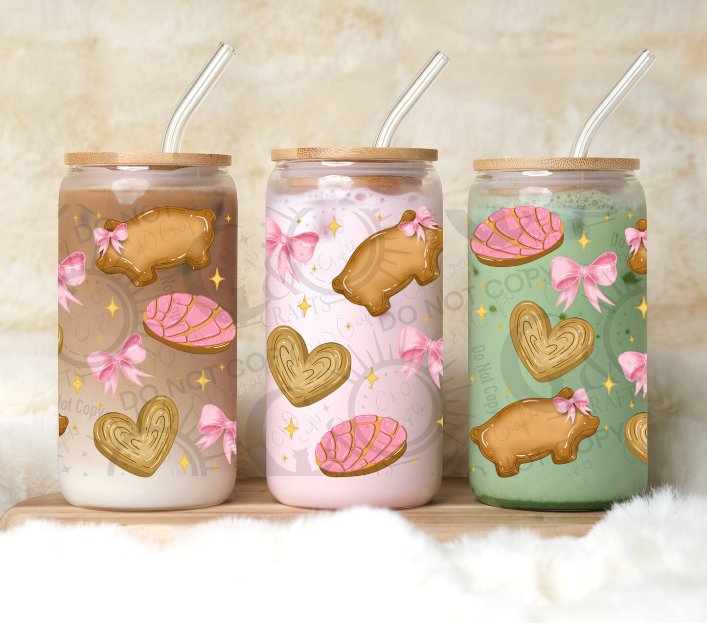 Puercitos & Bows 16oz PNG