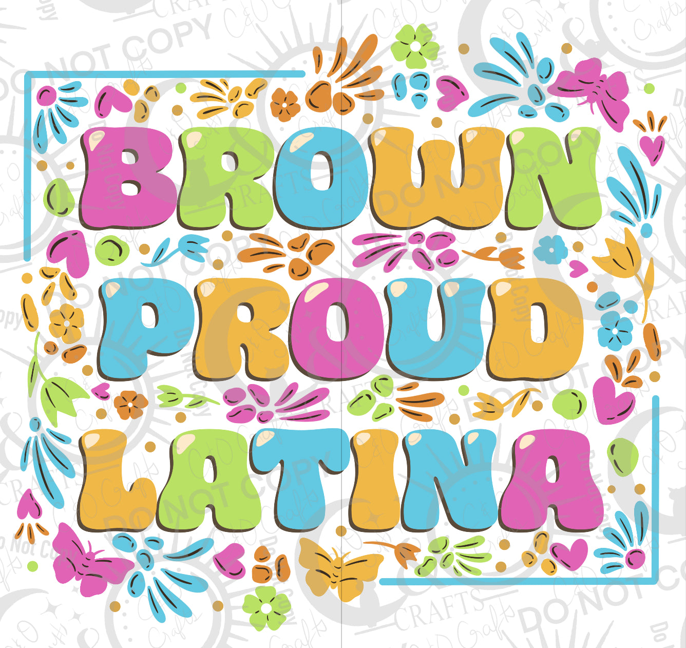 Brown Proud Latina PNG