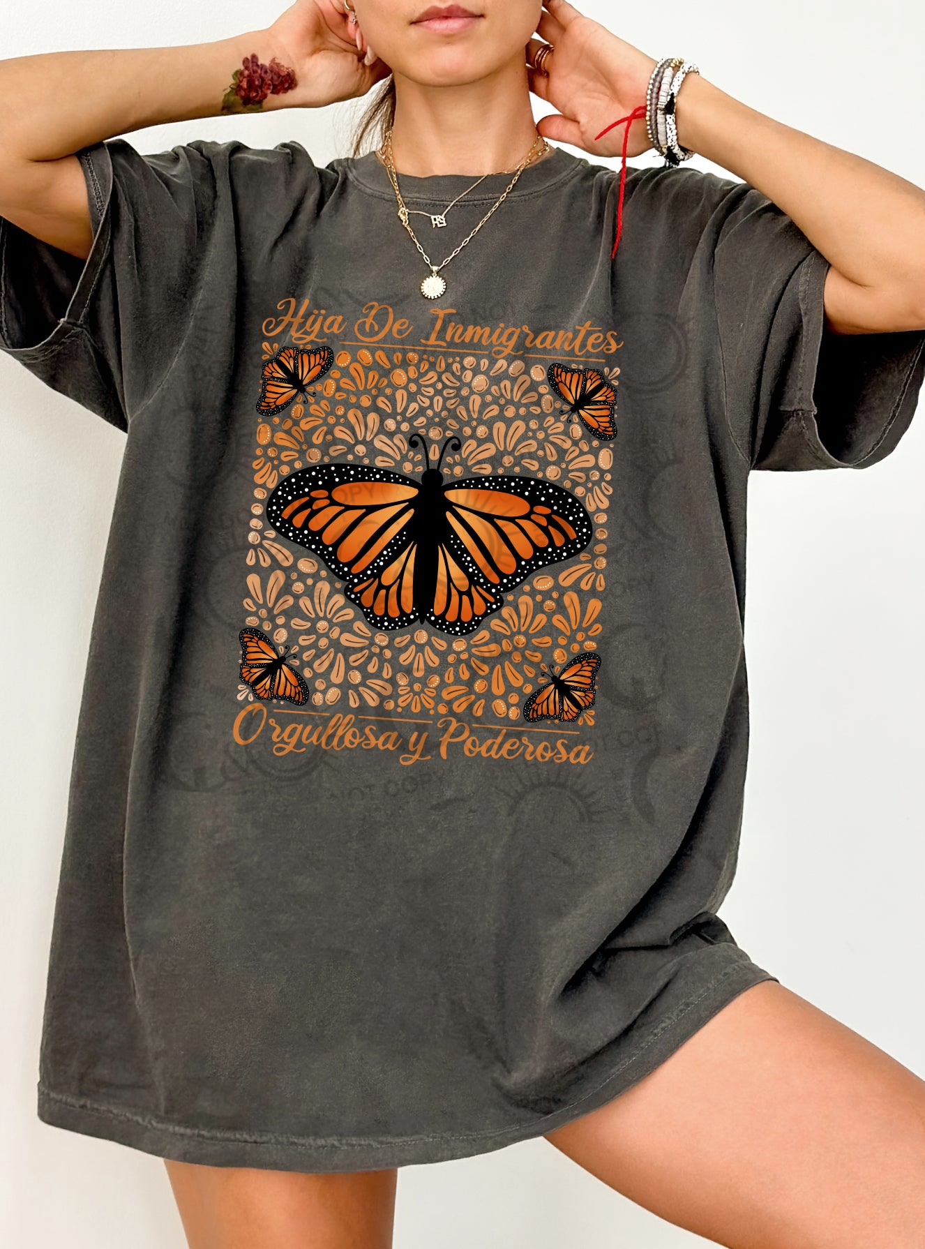 Hija Orgullosa Orange PNG