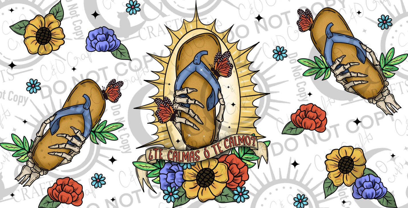 Ó Te Calmas-2 16oz PNG