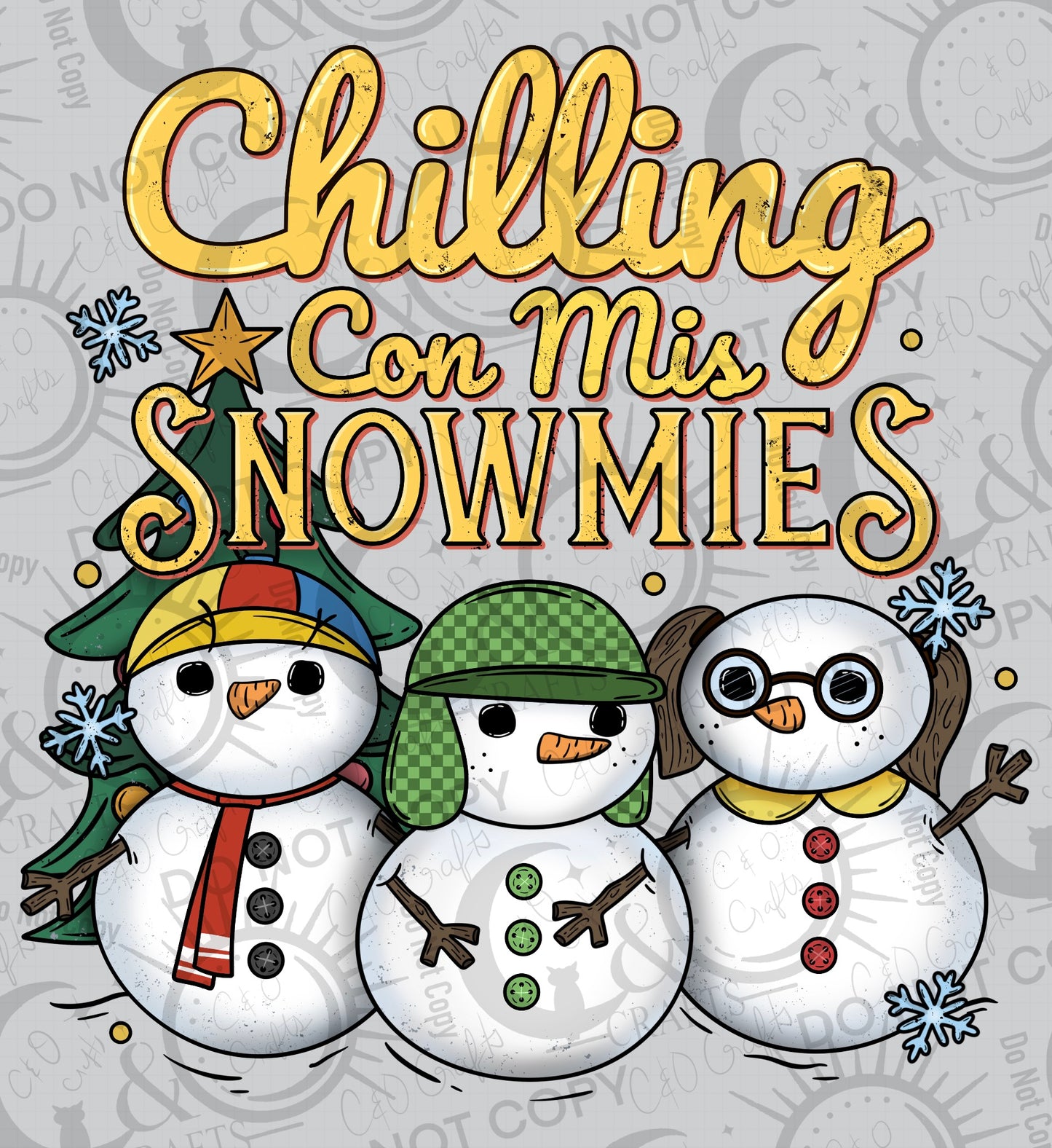 Snowmies Yellow Letter PNG