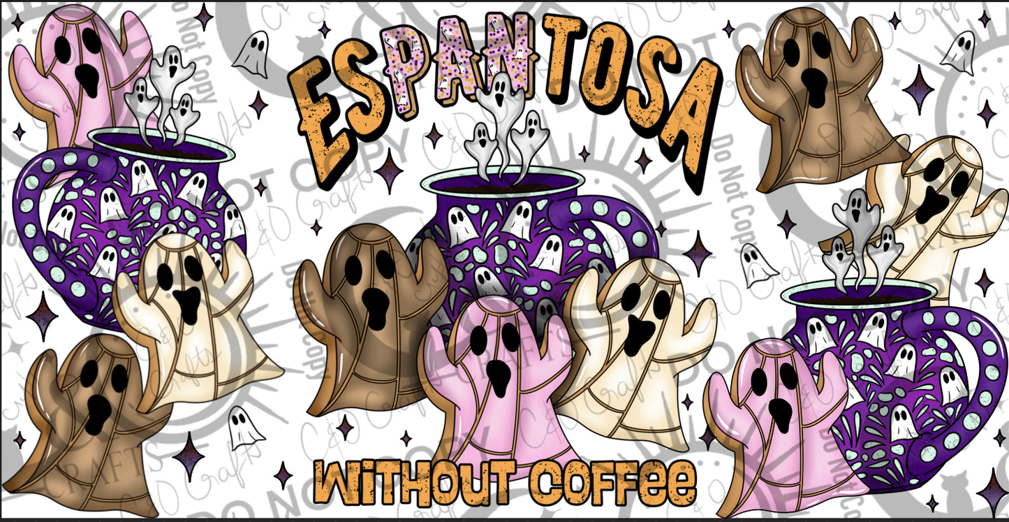 Espantosa Pantasmas 16oz Wrap PNG