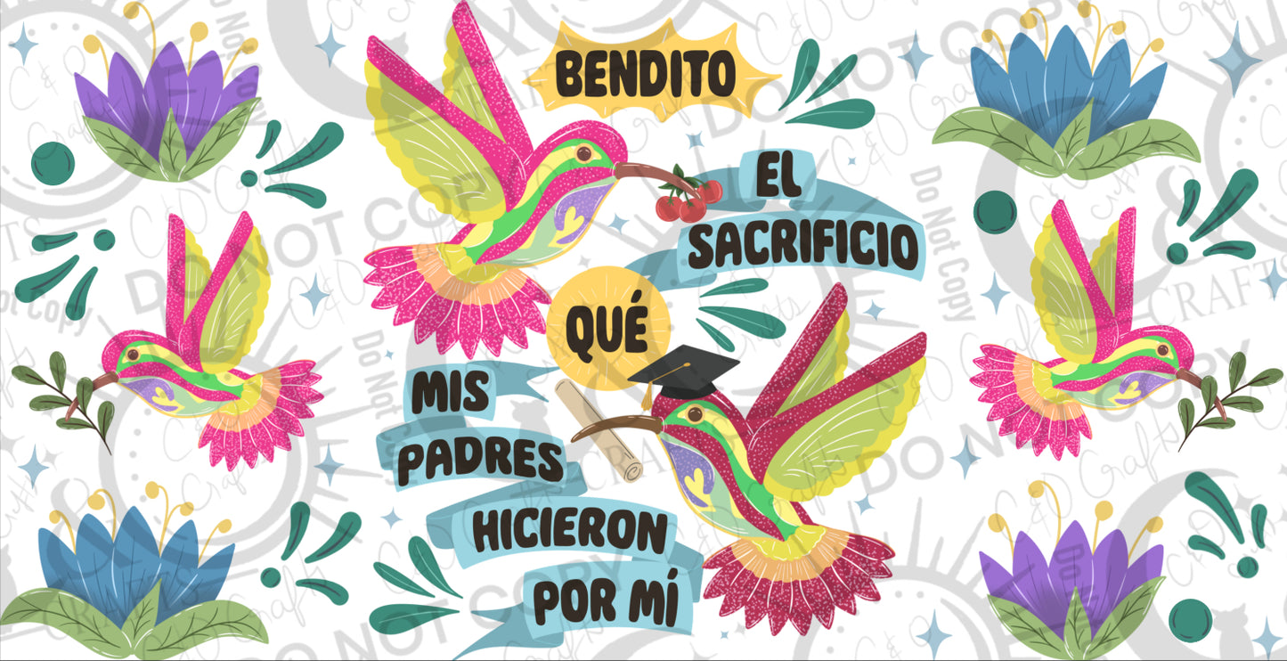 Bendito Sacrificio 16oz PNG