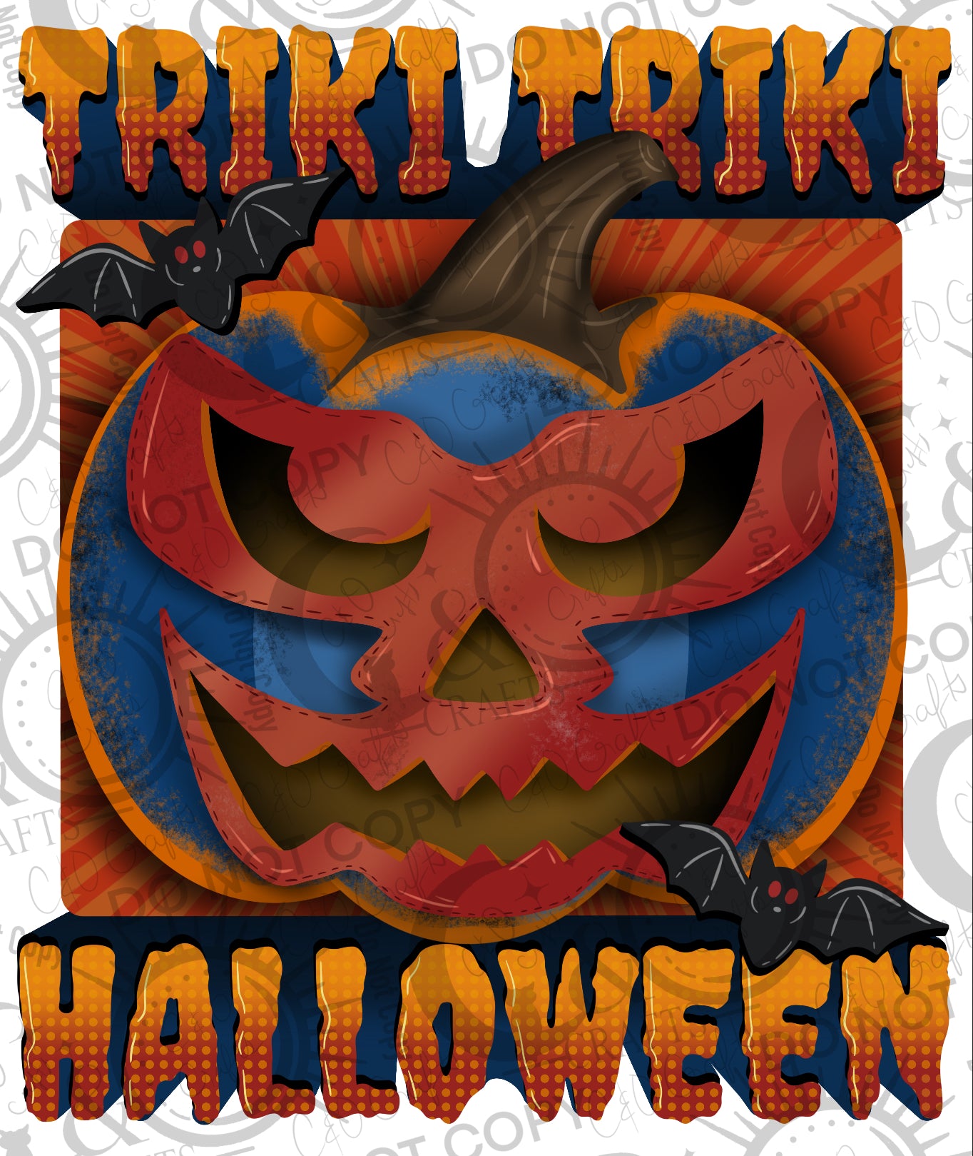 Luchador Jack-o’-lantern PNG