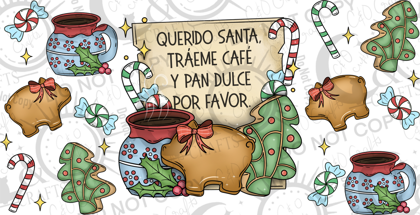 Querido Santa 16oz PNG