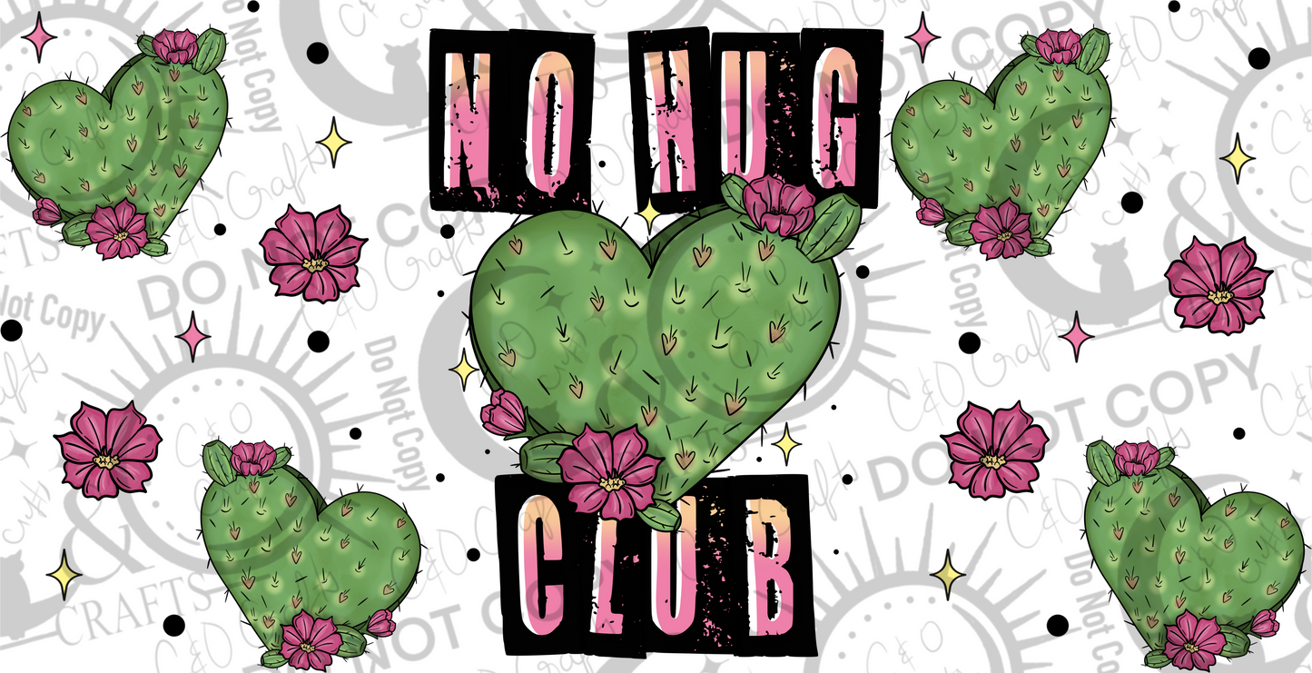 No Hug Club 16oz PNG