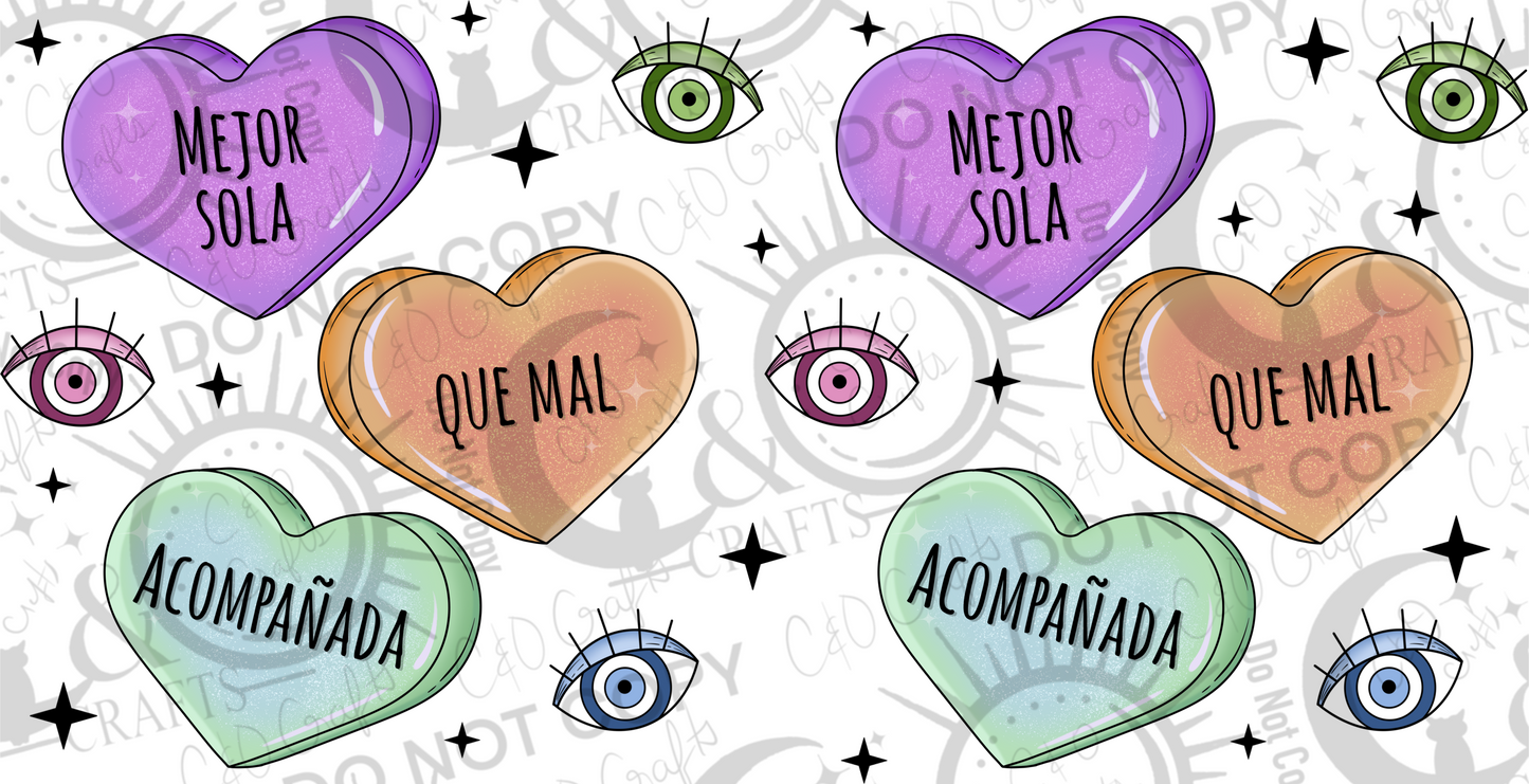 Mejor Sola Hearts 16oz PNG