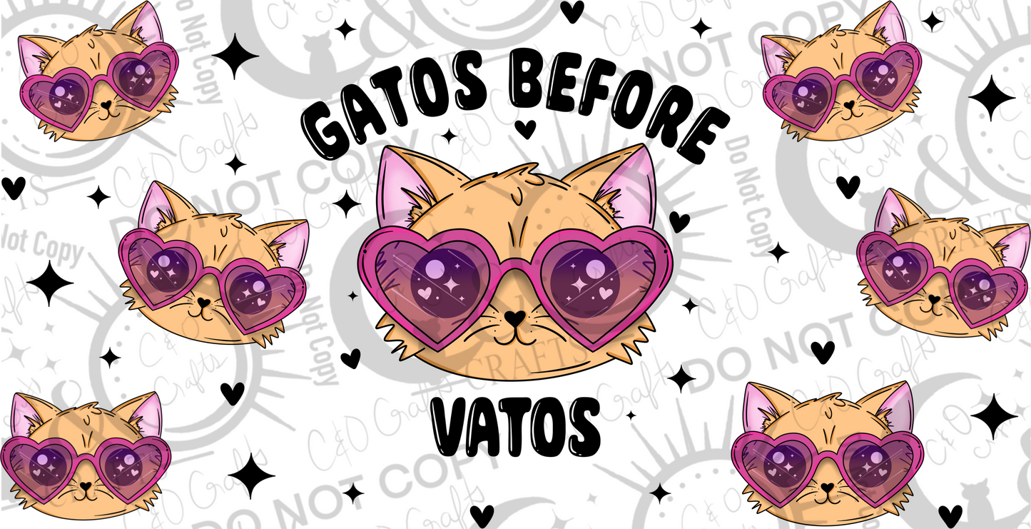 Gatos Before Vatos (Orange) 16oz PNG
