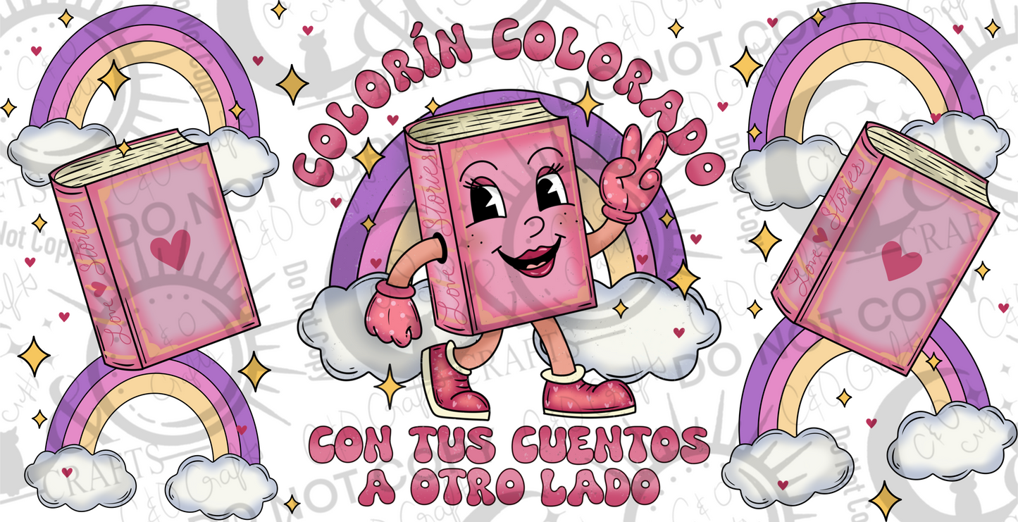 Colorín Colorado Pink 16oz PNG