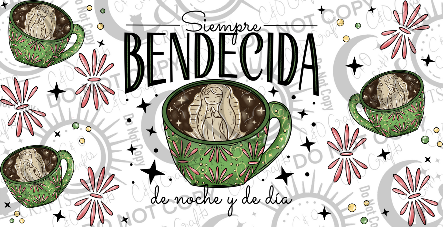 Bendecida 16oz PNG