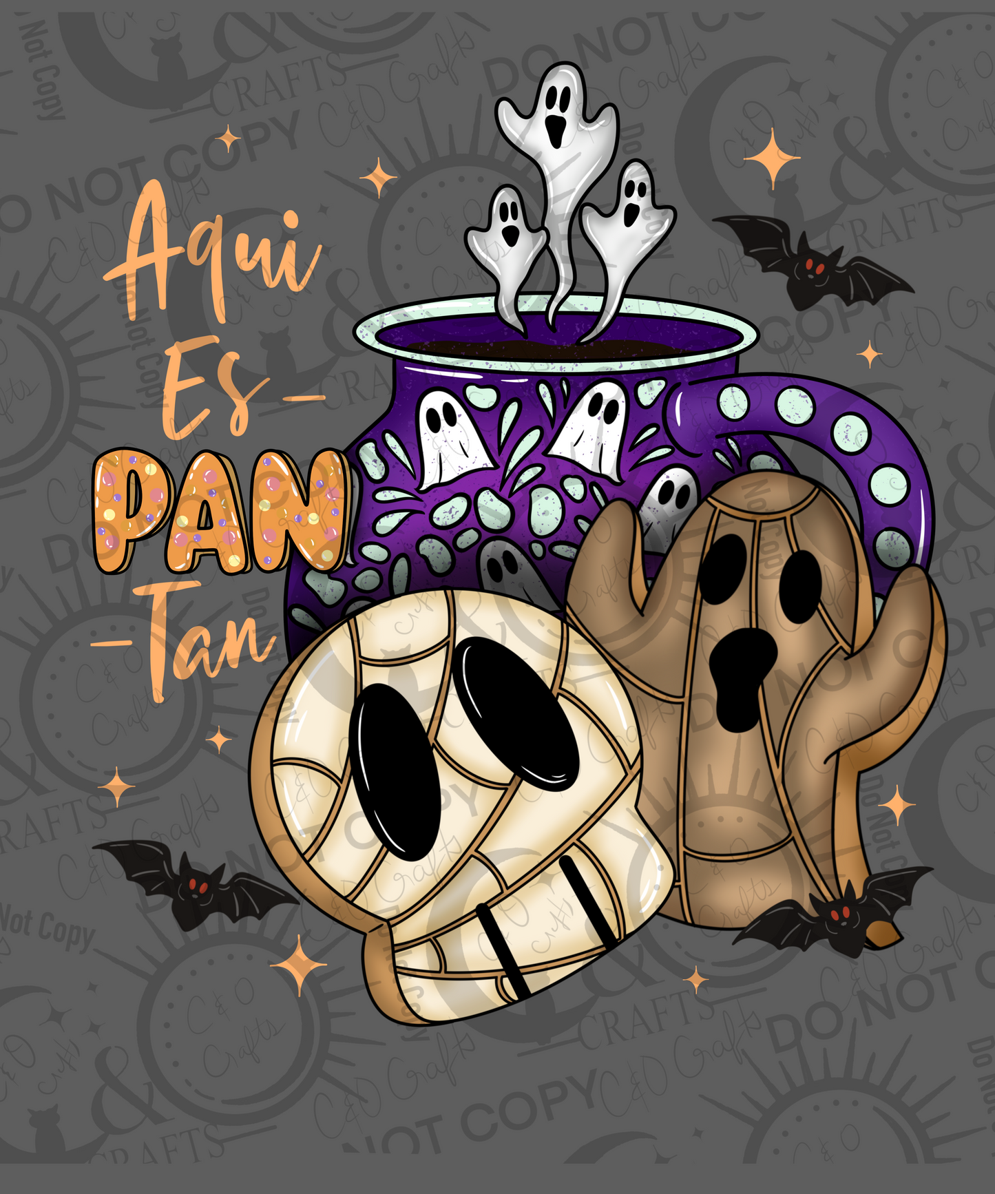 Aqui Espantan Orange PNG