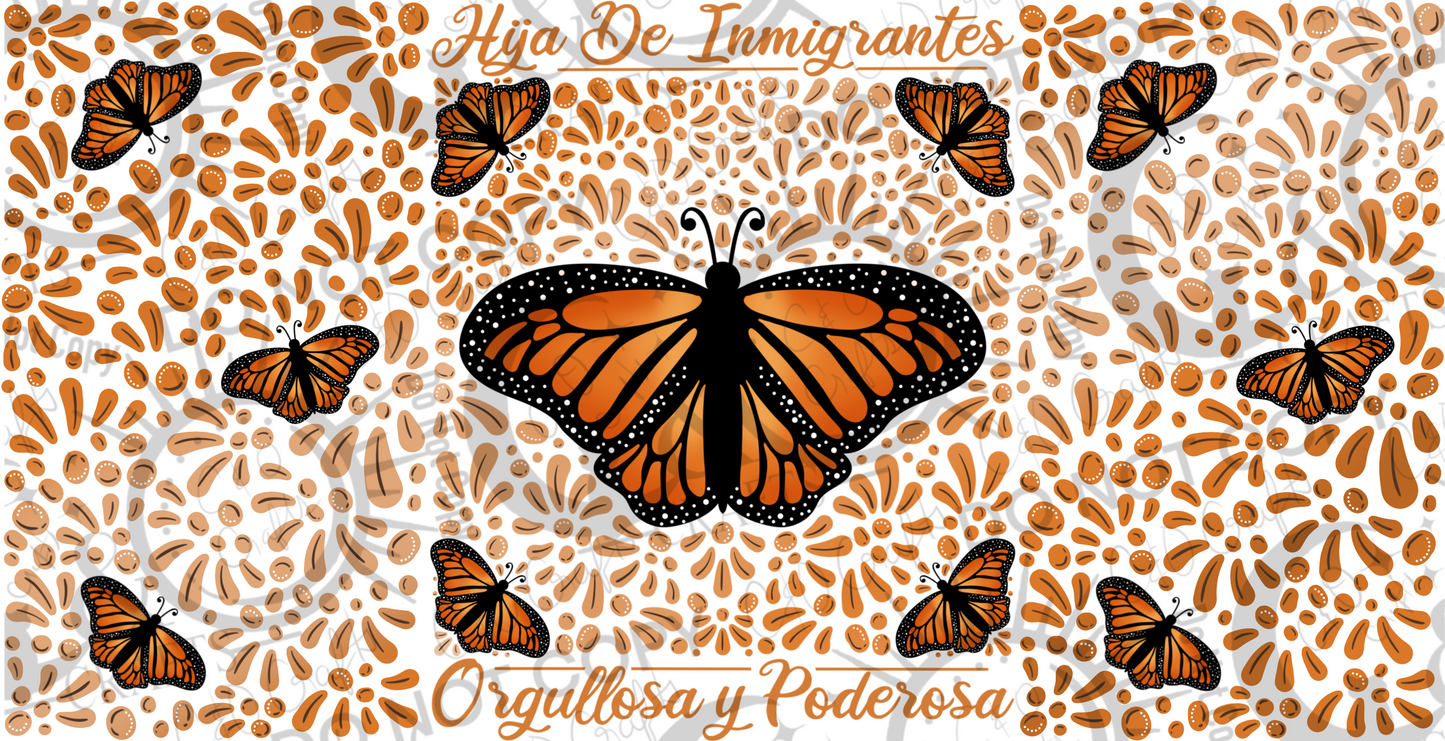 Hija Orgullosa Orange 16oz PNG