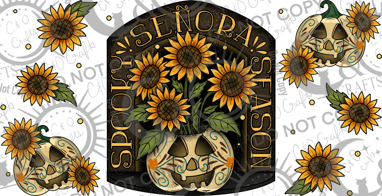 Spooky Señora Season 16oz PNG