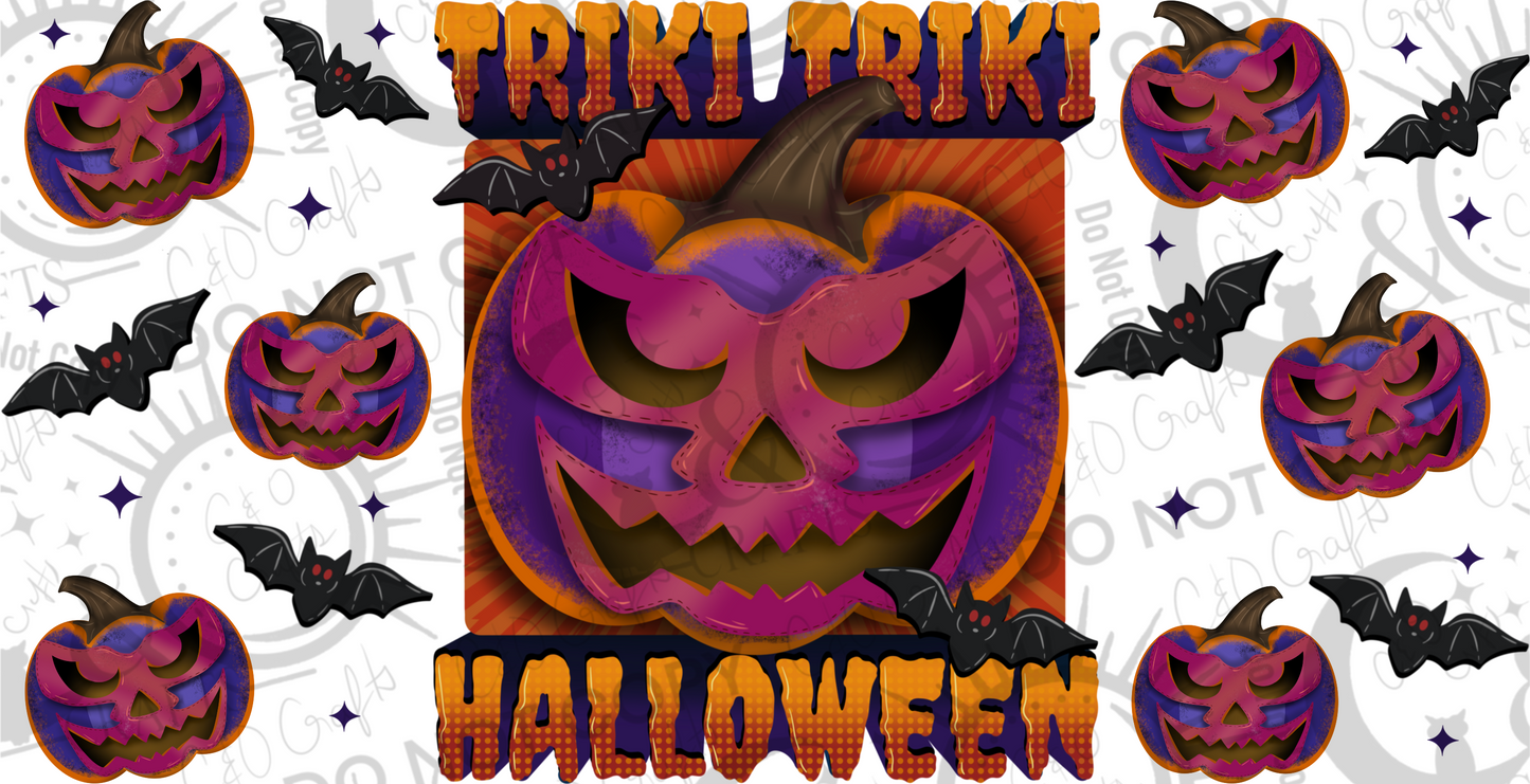 Luchadora Jack-o’-lantern 16oz PNG