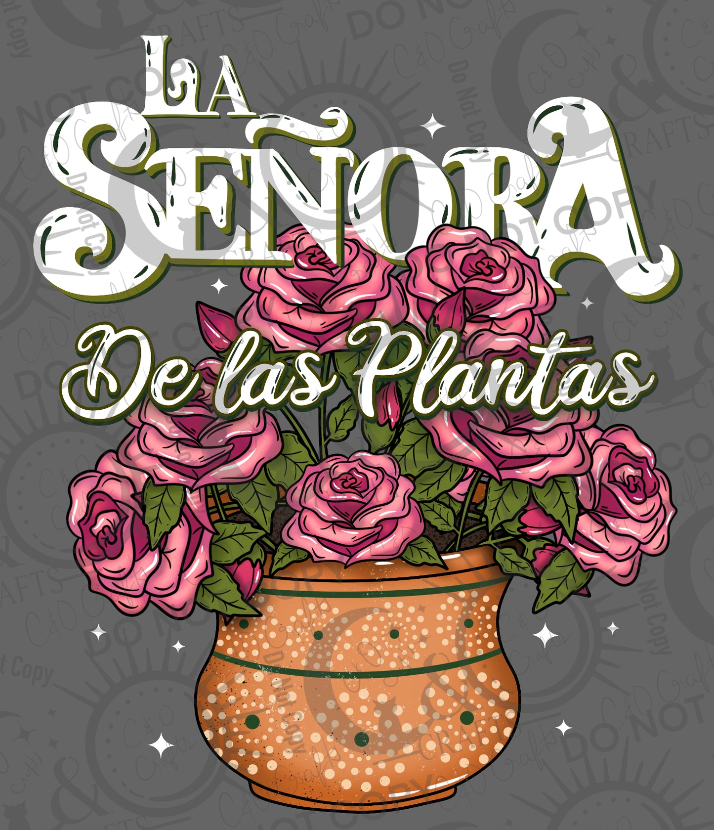 Inverted Floral Plant Señora PNG