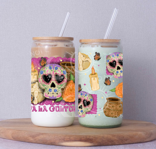 Cultura Viva Pink 16oz PNG