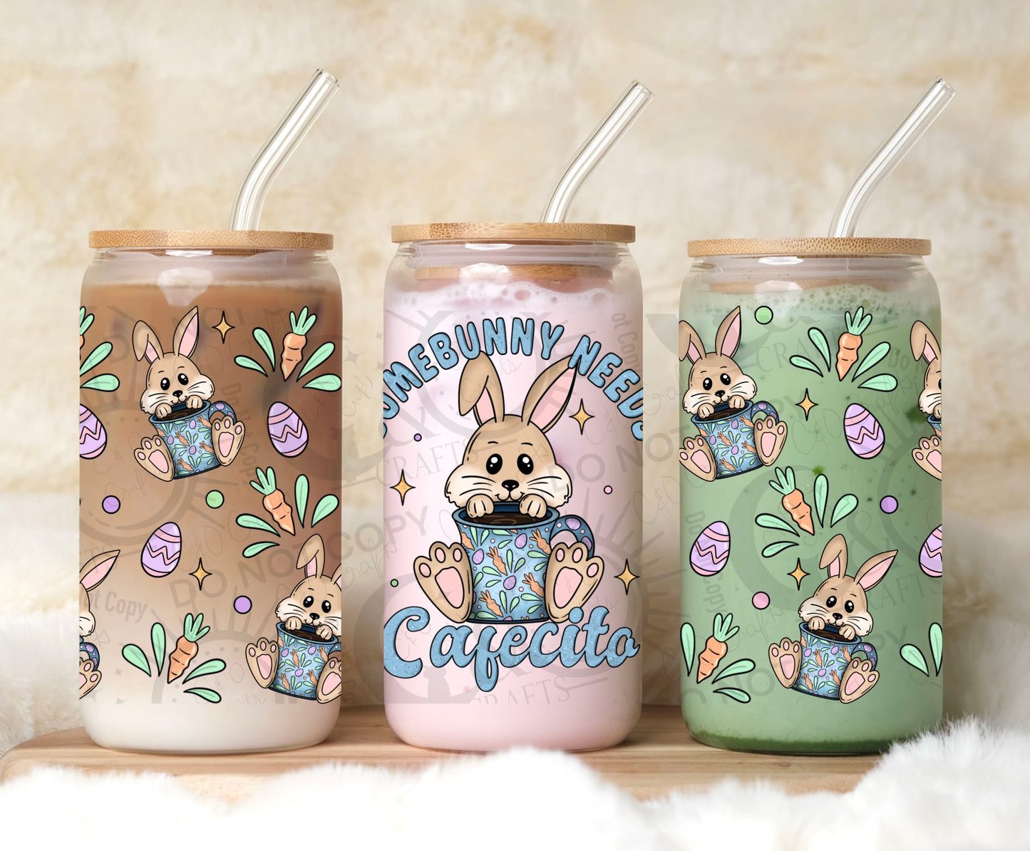 Bunny Cafecito 16oz PNG