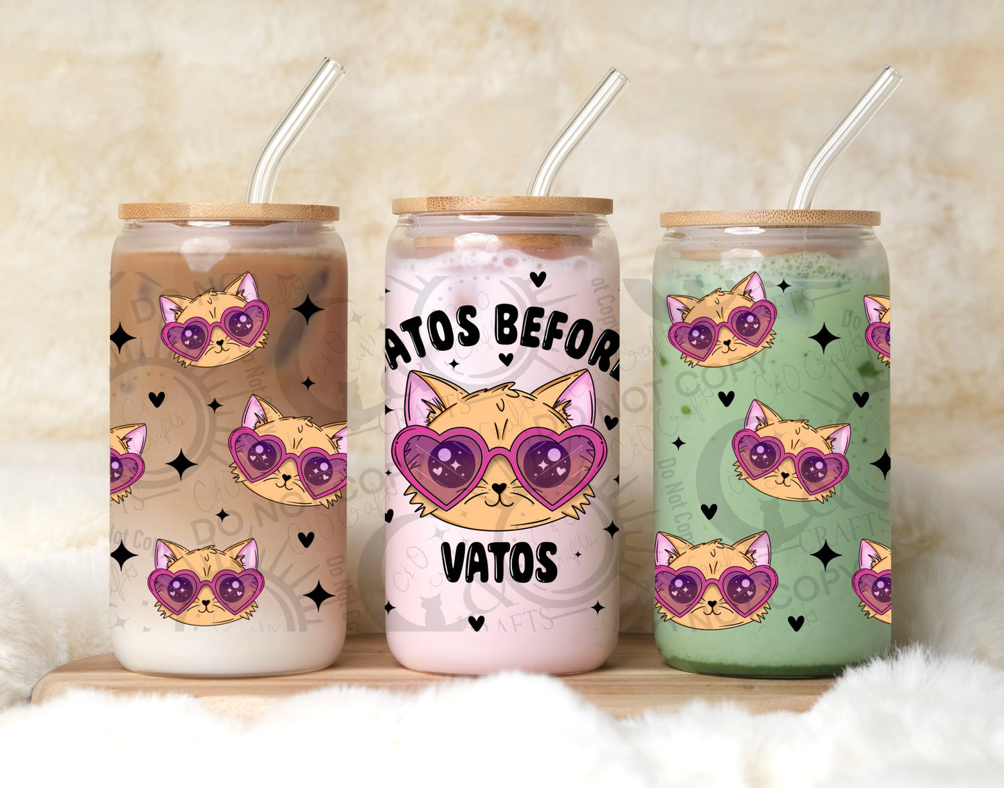 Gatos Before Vatos (Orange) 16oz PNG