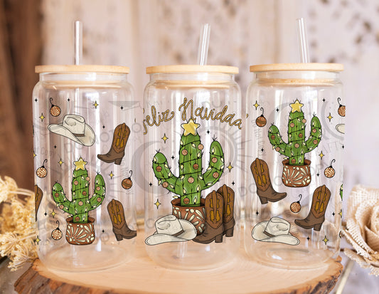 Vaquero Christmas 16oz PNG