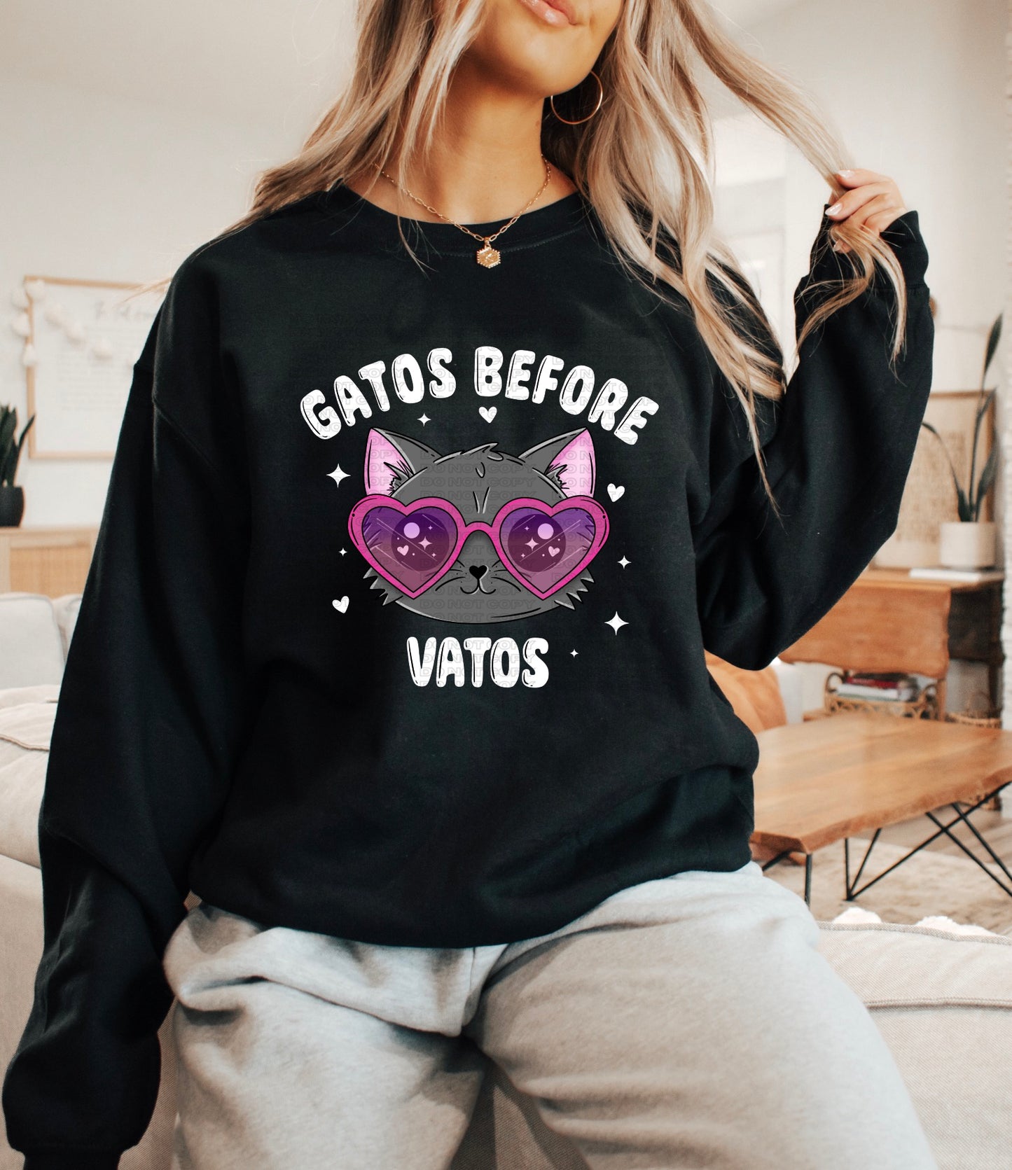 Gray Gatos Before Vatos (black/white) PNGs