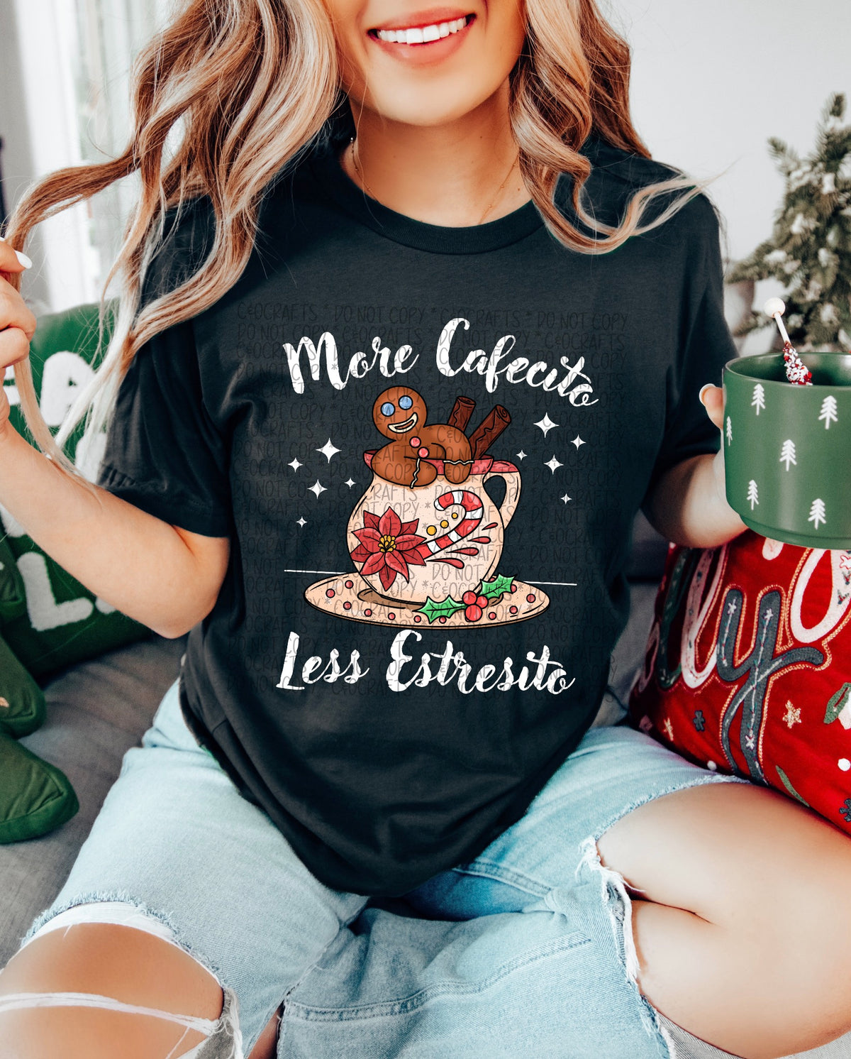 Less Estresito X-Mas PNGs (black/white)